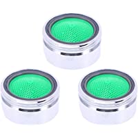 BESTONZON 3 Unidades Latón Aireador Faucet Burbujeador Rociador Ahorro de Agua Hilo de Filtro Pulido Cromo